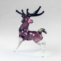 Glass Reindeer Figurine in Glass Figurines Wild  Animals category