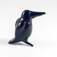 Glass Raven Figurine in Glass Figurines Birds category
