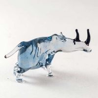 Glass Rhinoceros Figure in Glass Figurines Wild  Animals category