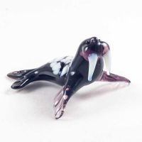 Glass Walrus Figure in Glass Figurines Wild  Animals category