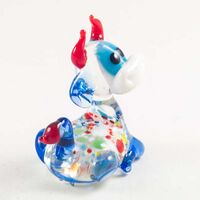 Blown Glass Cow in Glass Figurines Farm Animals category