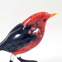 Bullfinch Figure in Glass Figurines Birds category