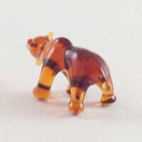 Glass Little Brown Bear in Glass Figurines Miniature Figurines category