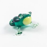 Glass Frog Mini Figurine in Glass Figurines Miniature Figurines category