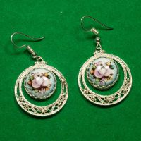 Finift Earrings Spring Motives in Finift Jewelry Earrings category