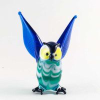 Glass Owl Figurine in Glass Figurines Birds category