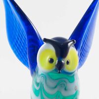 Glass Owl Figurine in Glass Figurines Birds category