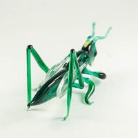 Glass Grasshopper in Glass Figurines Insects category