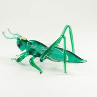 Glass Grasshopper in Glass Figurines Insects category