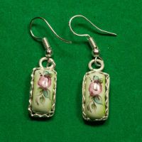Finift Earring Aromatic Green in Finift Jewelry Earrings category