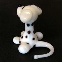 Doggy  glass figurine