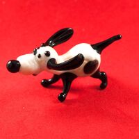 Glass White Dog in Glass Figurines Dogs category