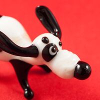 Glass White Dog in Glass Figurines Dogs category