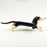 Dachshund Blown Glass Figurine in Glass Figurines Dogs category
