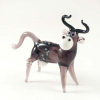 Funny Cow in Glass Figurines Farm Animals category
