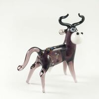 Funny Cow in Glass Figurines Farm Animals category