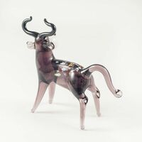 Funny Cow in Glass Figurines Farm Animals category