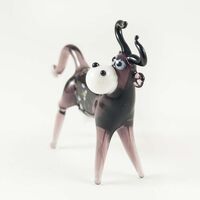 Funny Cow in Glass Figurines Farm Animals category