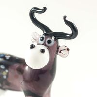 Funny Cow in Glass Figurines Farm Animals category
