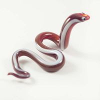 Red Glass Snake Figurine in Glass Figurines Reptiles category