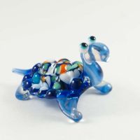 Blue Turtle Figurine in Glass Figurines Reptiles category