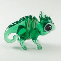 Chameleon in Glass Figurines Reptiles category