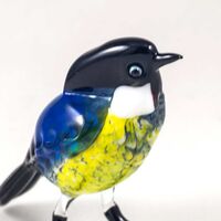 Glass Bird Tomtit in Glass Figurines Birds category