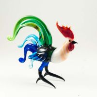 Glass Rooster Figure in Glass Figurines Birds category