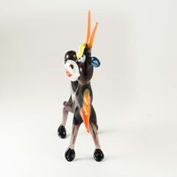 Handsome Glass Goat in Glass Figurines Farm Animals category