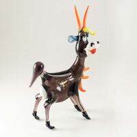 Handsome Glass Goat in Glass Figurines Farm Animals category