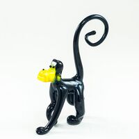 Glass Black Monkey in Glass Figurines Wild  Animals category