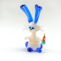 Glass Rabbit Miniature in Glass Figurines Wild  Animals category