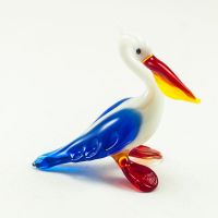 Glass Pelican Figurine in Glass Figurines Birds category