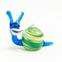 Glass Color Snail in Glass Figurines Insects category