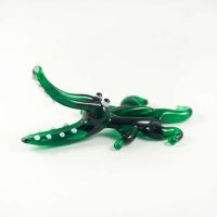 Green Crocodile Glass Figure in Glass Figurines Reptiles category
