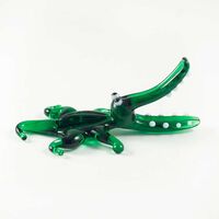 Green Crocodile Glass Figure in Glass Figurines Reptiles category