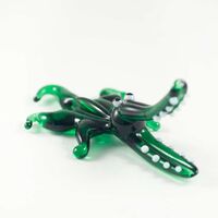 Green Crocodile Glass Figure in Glass Figurines Reptiles category