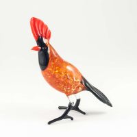 Glass Bird Cardinal Figurine in Glass Figurines Birds category