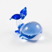 Mini Glass Whale in Glass Figurines Miniature Figurines category