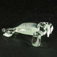 Glass Walrus Transparent Figurine in Glass Figurines Wild  Animals category