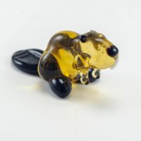 Beaver Glass Figurine in Glass Figurines Wild  Animals category