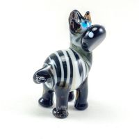 Glass Black Zebra Figurine in Glass Figurines Wild  Animals category