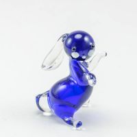 Glass Little Blue Rabbit in Glass Figurines Wild  Animals category