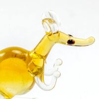 Blown Glass Kangaroo Figurine in Glass Figurines Wild  Animals category