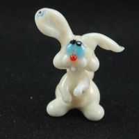 Little Glass White Bunny in Glass Figurines Wild  Animals category