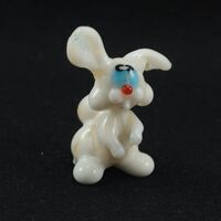 Little Glass White Bunny in Glass Figurines Wild  Animals category