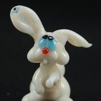 Little Glass White Bunny in Glass Figurines Wild  Animals category