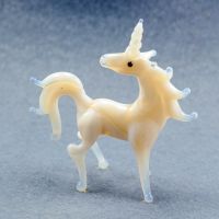 Glass Unicorn Figurine White in Glass Figurines Wild  Animals category