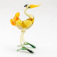 Ostrich Glass Figurine in Glass Figurines Birds category