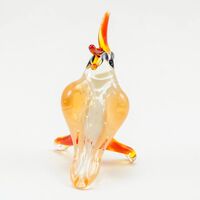 Glass Beige Parrot in Glass Figurines Birds category